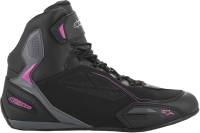 Alpinestars - Alpinestars Stella Faster-3 Drystar Womens Riding Shoes - 25409191139-7.5 - Black/Fuchsia - 7.5 - Image 4