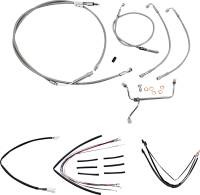 Burly Brand - Burly Brand Handlebar Cable/Line Install Kit - Stainless Steel - B30-1153 - Image 1