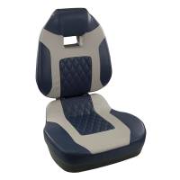 Springfield Marine - Springfield Fish Pro II High Back Folding Seat - Blue/Grey - Image 1