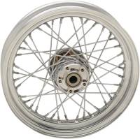 Drag Specialties - Drag Specialties Laced 40 Spoke Rear Wheel - 16x3 - Chrome - 0204-0520 - Image 1