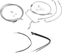 Burly Brand - Burly Brand Handlebar Cable/Line Install Kit - Stainless Steel - B30-1166 - Image 1