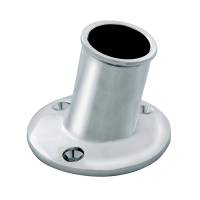 Whitecap - Whitecap Top-Mounted Flag Pole Socket CP/Brass - 1" ID - Image 1