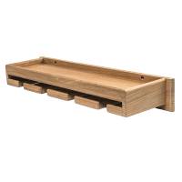Whitecap - Whitecap Teak Wineglass Rack w/Shelf - Image 1