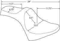 Drag Specialties - Drag Specialties Predator III Seat - Smooth - 0810-2118 - Image 3