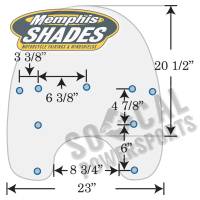 Memphis Shades - Memphis Shades Replacement Plastic for HD Detachable King Size Windshield - 19in. - Solar - MEP6369 - Image 2