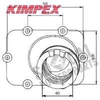 Kimpex - Kimpex Carburetor Mounting Flange - 07-102-12 - Image 2