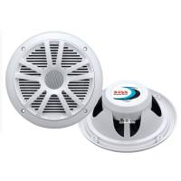 Boss Audio - Boss Audio MR6W 6.5" Dual Cone Marine Coaxial Speaker (Pair) - 180W - White - Image 1