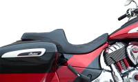 Drag Specialties - Drag Specialties Predator III Seat with Forward Positioning - Double Diamond - Silver Thread - 0810-2271 - Image 2