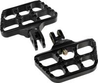 Joker Machine - Joker Machine Mini Serrated Driver Floorboard - Black Anodized - 08-644-6B - Image 1