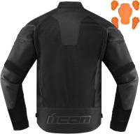 Icon - Icon Contra2 Leather Perforated Jacket - 2810-3665 - Stealth - 3XL - Image 2