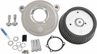 Arlen Ness - Arlen Ness Big Sucker Stage I Air Filter Kit w/ Synthetic Filter - Chrome - 50-516 - Image 1