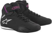 Alpinestars - Alpinestars Stella Sektor Womens Riding Shoes - 25157191039-9 - Black/Pink - 9 - Image 1
