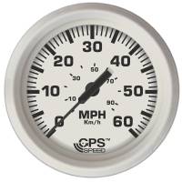 Faria Beede Instruments - Faria Dress White 4" GPS Speedometer - 60 MPH - Image 1