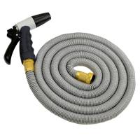 HoseCoil - HoseCoil Expandable 25&#39; Grey Hose Kit w/Nozzle &amp; Bag - Image 1