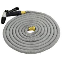 HoseCoil - HoseCoil Expandable 50&#39; Grey Hose Kit w/Nozzle &amp; Bag - Image 1