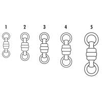 VMC - VMC BSHBSWR Black Stainless Steel Heavy-Duty Ball Bearing Swivel #1 - 110lb *3-Pack - Image 2
