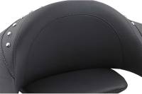 Mustang - Mustang Extended Arm Wrap-Around Backrest - Ultra Touring - Smooth - Chrome Studs - 75332 - Image 3