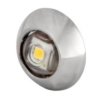 Lumitec - Lumitec Exuma Courtesy Light - Polished Stainless Housing - Blue Light - Image 1