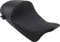 Drag Specialties - Drag Specialties EZ-On Mount Low-Profile Double Diamond Solo Seats - Black Thread - 0801-1252 - Image 1