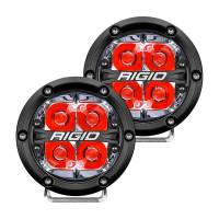 RIGID Industries - RIGID Industries 360-Series 4" LED Off-Road Spot Beam w/Red Backlight - Black Housing - Image 1