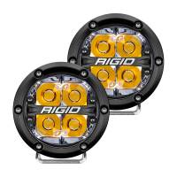 RIGID Industries - RIGID Industries 360-Series 4" LED Off-Road Spot Beam w/Amber Backlight - Black Housing - Image 1