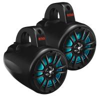 Boss Audio - Boss Audio 4" Amplified Wake Tower Multi-Color Illuminated Speakers - Black - Image 1