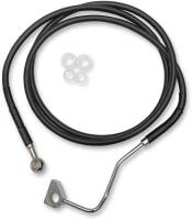 Drag Specialties - Drag Specialties Standard Length Front Stainless Steel Brake Line Kit - Black Vinyl - 1741-3988 - Image 2