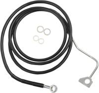 Drag Specialties - Drag Specialties Standard Length Front Stainless Steel Brake Line Kit - Black Vinyl - 1741-3988 - Image 3