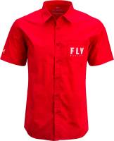 Fly Racing - Fly Racing Fly Pit Shirt - 352-6215M - Red - Medium - Image 1