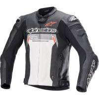 Alpinestars - Alpinestars Missile V2 Ignition Leather Jacket - 3100222-12-48 - Black/White - 48 - Image 1