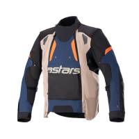 Alpinestars - Alpinestars Halo Drystar Jacket - 32048227194S - Dark Blue/Dark Khaki/Orange Fluo - Small - Image 1