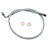 Magnum - Magnum Sterling Chromite II Designer Series ABS Front Upper Brake Line - 12mm. 90deg. Banjo - 28in. - AS378028 - Image 1