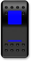 Moose Utility - Moose Utility Rocker Switch - On/Off Blue - 2106-0414 - Image 1