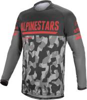 Alpinestars - Alpinestars Venture R Jersey - 3763019-9133-2X - Gray Camo/Red Fluo - 2XL - Image 1