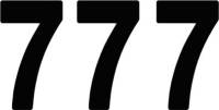 Factory Effex - Factory Effex Pro Numbers 5in. - No. 7 - Black - 03-0277 - Image 1