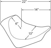 Drag Specialties - Drag Specialties EZ-ON Solo Seat - Smooth - 0802-1148 - Image 3