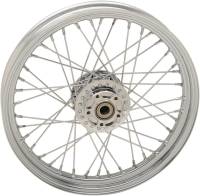 Drag Specialties - Drag Specialties Laced 40 Spoke Front Wheel - 19x2.5 - Chrome (Single Disc) - 0203-0633 - Image 1