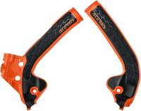 Acerbis - Acerbis X-Grip Frame Guards - Orange/Black - 2686045225 - Image 1