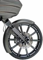 Arlen Ness - Arlen Ness Hot Legs Dual Disc Fork Leg Set - Deep Cut - Black - 06-511 - Image 2