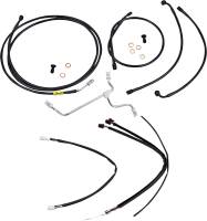 Burly Brand - Burly Brand Handlebar Cable/Line Install Kit - Stainless Steel - B30-1237 - Image 1