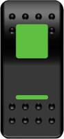 Moose Utility - Moose Utility Rocker Switch - On/Off Green - 2106-0483 - Image 1