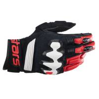 Alpinestars - Alpinestars Halo Leather Gloves - 3504822-1304-XL - Black/White/Red - X-Large - Image 1