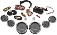 Dakota Digital - Dakota Digital MVX-8K Analog/Digital Plug-In Instrumentation Six-Gauge Kit - Black/Gray Background - Chrome Bezel - MVX-8600-KG-C - Image 1