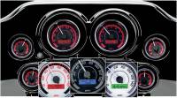 Dakota Digital - Dakota Digital MVX-8K Analog/Digital Plug-In Instrumentation Six-Gauge Kit - Black/Gray Background - Chrome Bezel - MVX-8600-KG-C - Image 3