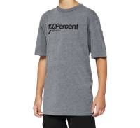 100% - 100% Manifesto Youth T-Shirt - 20001-00020 - Heather Gray - Small - Image 1