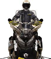 Powermadd - Powermadd Cobra Windshield - Tall - 22in. - Black - 13640 - Image 3