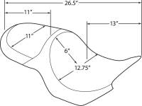 Drag Specialties - Drag Specialties Predator Seat with Backrest Option - Carbon fiber texture - 0810-1583 - Image 5