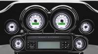 Dakota Digital - Dakota Digital MVX-8K Analog/Digital Plug-In Instrumentation Six-Gauge Kit - White/Gray Background - Black Bezel - MVX-8600-WG-K - Image 2