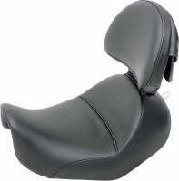 Saddlemen - Saddlemen Renegade Heels Down Solo Seat with Driver Backrest without Studs - 807-03-0041 - Image 1
