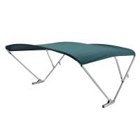 SureShade - SureShade Power Bimini - Clear Anodized Frame - Green Fabric - Image 1